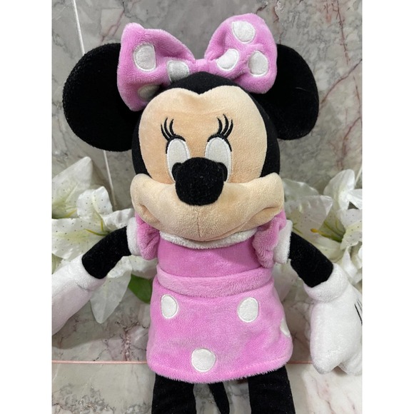 Disney Other - Minnie Mouse Plush polka dot Disney